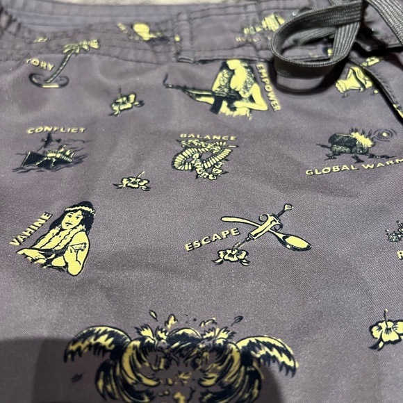 Fun RVCA board shorts size small. Like new. - Picture 3 of 3